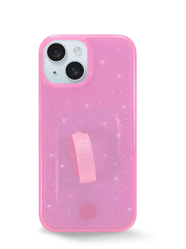 Clear Sparkle Pink