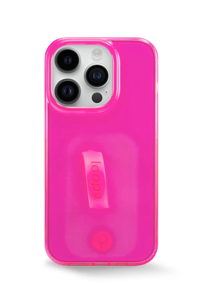Clear Neon Pink