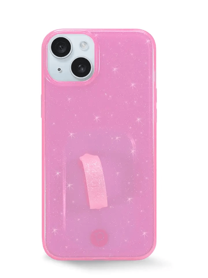 Clear Sparkle Pink