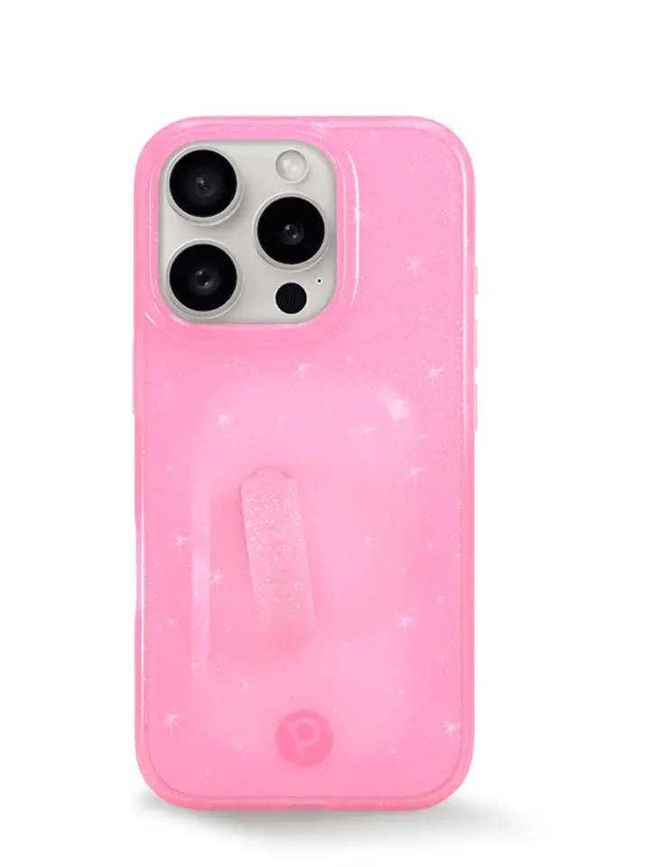 Clear Sparkle Pink