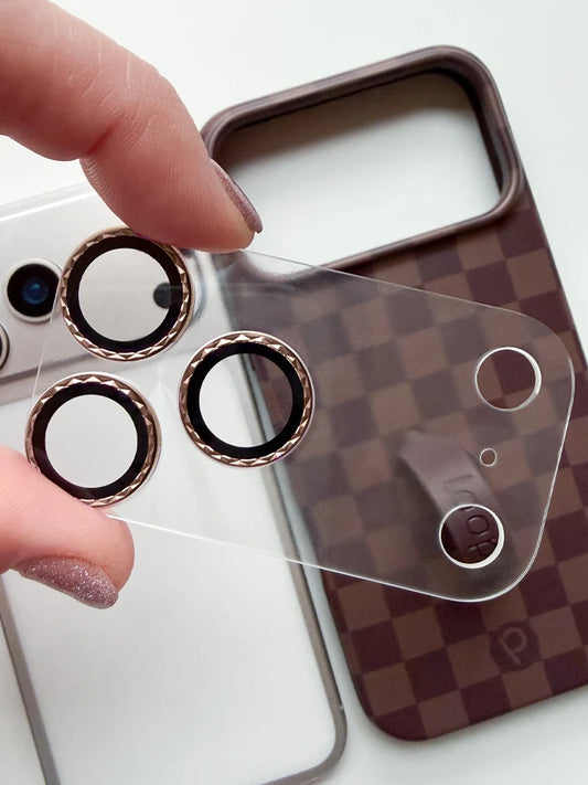 Full Coverage Diamond Cut Camera Tempered Glass
