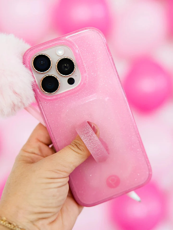Clear Sparkle Pink