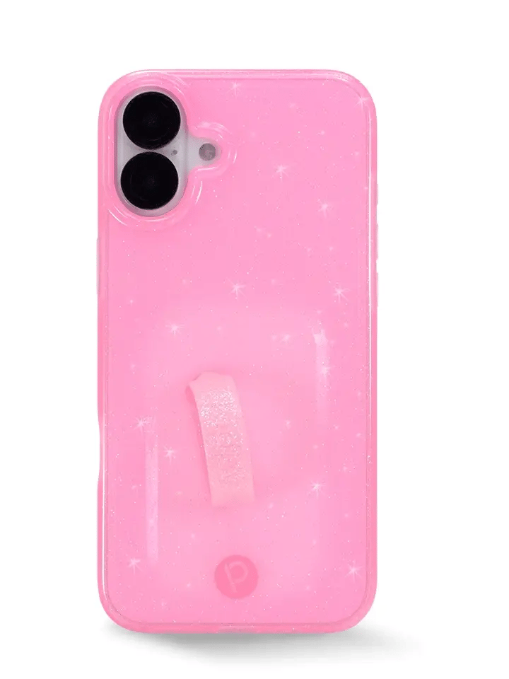 Clear Sparkle Pink