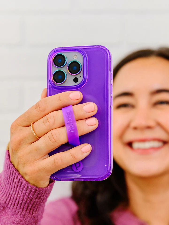 Clear Neon Purple